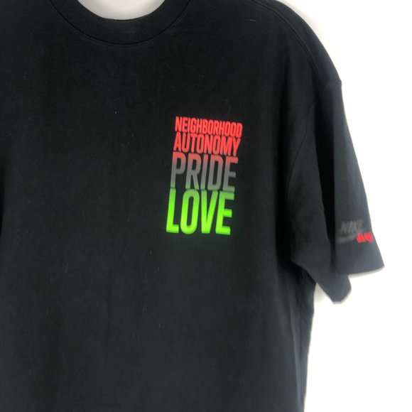 Nike T-Shirt Neighborhood Autonomy Pride Love EUC Medium Tee - Picture 6 of 6